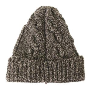 Martin Margiela 10 14AW ニット帽 ニットキャップ ワッチ ケーブル ウール S30TC0043 グレー L 帽子