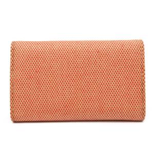 BVLGARI 美品 キーケース 6連 チェッカー柄 キャンバス レザー レッド ベージュ系 AA ECR17