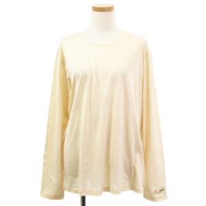 マルジェラ期 Tシャツ カットソー 長袖 袖馬車刺繍 コットン イタリア製 ベージュ系 L 国内正規 ECR17