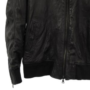 ISAMU KATAYAMA BACKLASH シープレザー ライダース 製品染め 879-02 2 ブラック