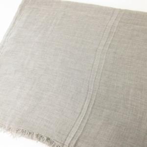 Faliero Sarti 大判 ストール ショール 無地 モダール カシミヤ グレー ECS