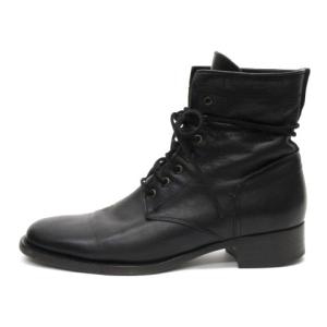 BUTTERO レースアップ ブーツ レザー イタリア製 B1101 黒 ブラック 42 28.0cm 靴