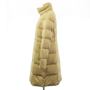 Leilian 良品 ダウン コート ロング ジップアップ ベージュ 9 アウター