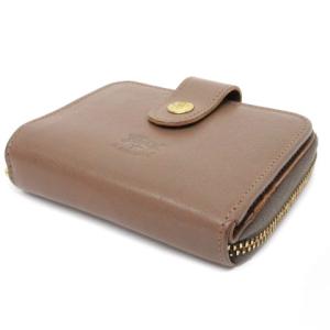 IL BISONTE コンパクトウォレット 二つ折り 財布 レザー イタリア製 C0960 グレー