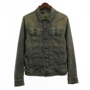 ELSHAR-NE 0856Z ジョグジーンズ スウェット デニム ジャケット 製品染め ヴィンテージ加工 インディゴ系 S