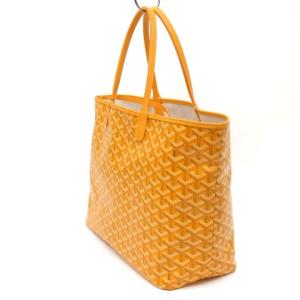 GOYARD 22年製 サンルイ PM リバーシブル トートバッグ コーティングキャンバス ポーチ イエロー