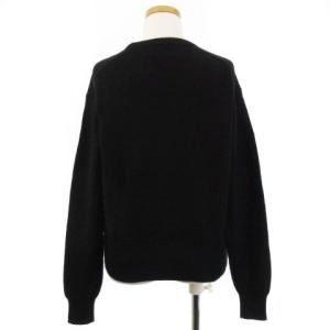 POLO RALPH LAUREN ニット セーター 長袖 クルーネック ウール カシミヤブレンド 黒 ブラック XS トップス