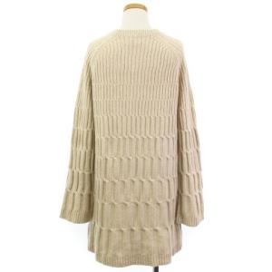 Theory 19AW CHARMANT CABLE DRESS カシミヤ ケーブル ドレス ニット チュニック ウール ベージュ S