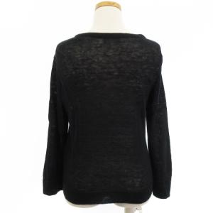 MARGARET HOWELL 良品 18SS ニット カーディガン 長袖 薄手 リネン 紺 ネイビー 2 トップス