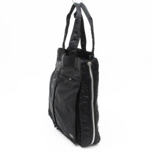 PORTER 吉田カバン タンカー トート バッグ サイドジップ ナイロン 622-76673 黒 ブラック 鞄 IBO38