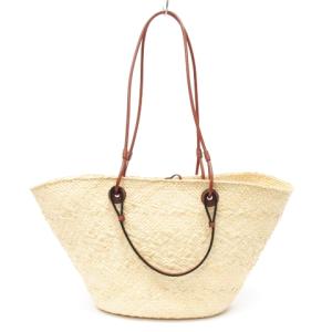 LOEWE 22SS アナグラム バスケット バッグ イラカヤシ＆カーフ ナチュラル