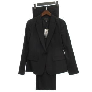 美品 URBAN セットアップ スーツ テーラード ジャケット シングル パンツ スラックス 黒 ブラック 2 春秋