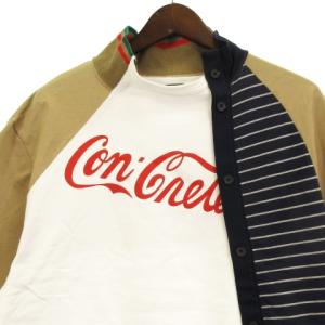 kolor BEACON 21SS ハード天竺 ドッキング カットソー 半袖 コットン マルチカラー 2