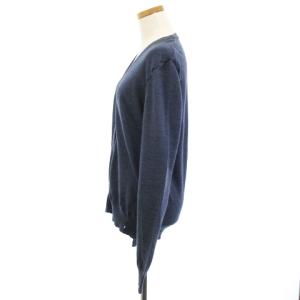 Martin Margiela 1 ここのえ カーディガン ニット イレギュラーデザイン ウール イタリア製 青 ブルー M トップス