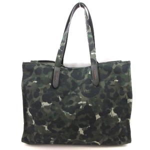 COACH 100％リサイクルキャンバストート42ウィズカモプリントアンドホースアンドキャリッジ