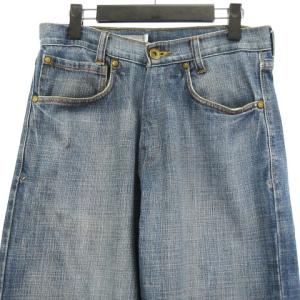 Levi's Silver Tab BAGGY デニム ジーンズ ハイライズ USED加工 W40 L38 ブルー