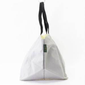 Hervé Chapelier 913N 舟型 トートバッグ セミショルダー 大容量 ナイロン XL グレー イエロー 鞄