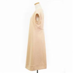 TO BE CHIC ワンピース 半袖 ひざ丈 バックタック ピンクベージュ 40 ECS