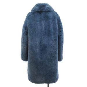 MARC JACOBS 18AW PLUSH FAUX FUR COAT WITH ROUNDED COLLAR XS