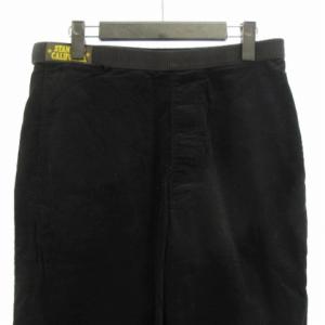 STANDARD CALIFORNIA 21SS SD Easy Corduroy Pants ベルクロ付き イージー コーデュロイ パンツ 細畝 コットン 黒 ブラック