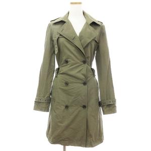 トレンチコート ポリコットン ベルト付き カーキ系 6 ECS