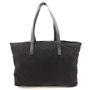 PRADA トートバッグ 三角ロゴ プレート ナイロン ブラック