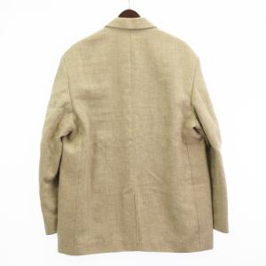 Acne Studios ヘンプ リネン 混紡 オーバーサイズ テーラードジャケット シングル 3B ベージュ