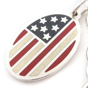 TIFFANY&Co. ブレスレット チェーン オーバルタグ 星条旗モチーフ SV925 シルバー アクセサリー ECS