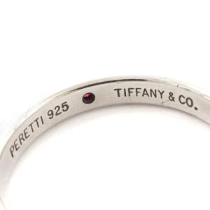 TIFFANY&Co. エルサペレッティ スタッキングバンド リング ピンクサファイヤ 指輪 SV925 総重量2.4g シルバー アクセサリー 約7号
