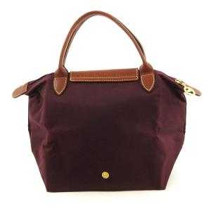 Longchamp プリアージュ トート ハンドバッグ 手提げ ワインレッド系 Sサイズ ECS