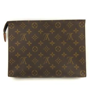 LOUIS VUITTON モノグラム ポッシュ トワレット26 M47542 クラッチバッグ ポーチ 茶 ブラウン系