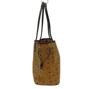 MCM リバーシブル トートバッグ ハンド ヴィセトス柄 ショッパー ブラウン キャメル AA