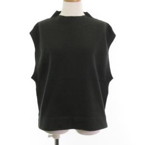 美品 22AW ニットベスト セーター カシミヤ混 緑系 グリーン カーキ オリーブ 2 M