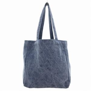 LUDLOW デニムハンドバッグ トート 肩掛け 手提げ リボン インディゴブルー 青