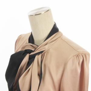 ANAYI ボウタイ ブラウス シャツ 長袖 ピンク系 38