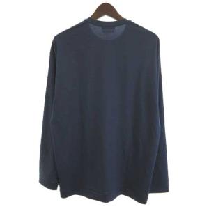 TOMORROWLAND タグ付き 22SS ニットソー カットソー 長袖 クルーネック ネイビー 紺 S