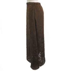 Ameri VINTAGE 23SS MEDI 2WAY ALICIA JACQUARD SKIRT ロングスカート ジャガード ダマスク柄 フレア ブラウン