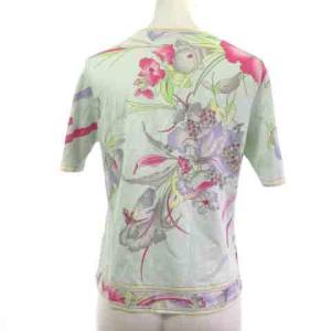 LEONARD FASHION ファッション カットソー 半袖 ライトブルー ピンク M