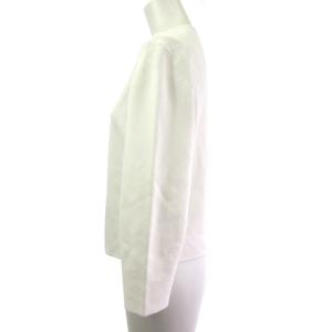 BLUE LABEL CRESTBRIDGE タグ付き 55N13-391-02 20SS ハイゲージコットンジップカーディガン カーデ 長袖 白 ホワイト 38