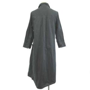 MARGARET HOWELL 23SS 美品 ロングワンピース フレア 長袖 カーキ 1 約S