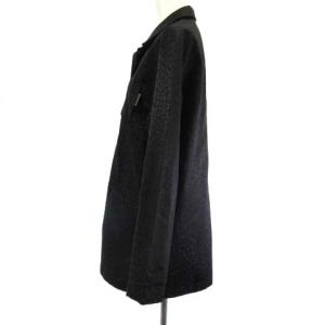 FENDI jeans ジャケット レオパード ヒョウ柄 ブラック 黒 AA