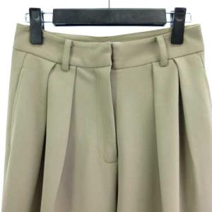 TODAYFUL Doubletuck Twill Trousers タックパンツ スラックス センタープレス ベージュ 36