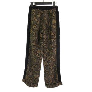 TODAYFUL Jacquard Leaf Roughpants ジャガードリーフラフパンツ パンツ イージー ブラック ブラウン 36