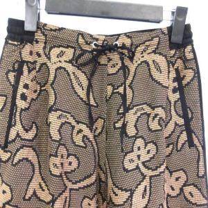 TODAYFUL Jacquard Leaf Roughpants ジャガードリーフラフパンツ パンツ イージー ブラック ブラウン 36