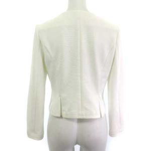 TOCCA 19SS ノーカラージャケット リボン ホワイト 白 XS