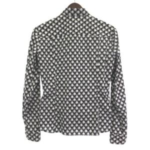 GUCCI シャツ ブラウス インターロッキング ゴルフボール 長袖 ブラック グレー 40