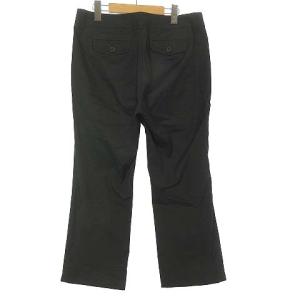 BURBERRY LONDON パンツ スラックス シャドーストライプ ストレッチ ノバチェック使い 大きいサイズ 黒 ブラック 46 XL位