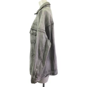 upper hights 825721 loose jean デニムジャケット ジージャン ウォッシュ グレー ECS