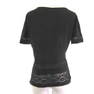 FENDI カットソー 半袖 レース 黒 ブラック 44