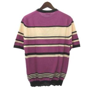 Cruciani ニット 半袖  48 パープル